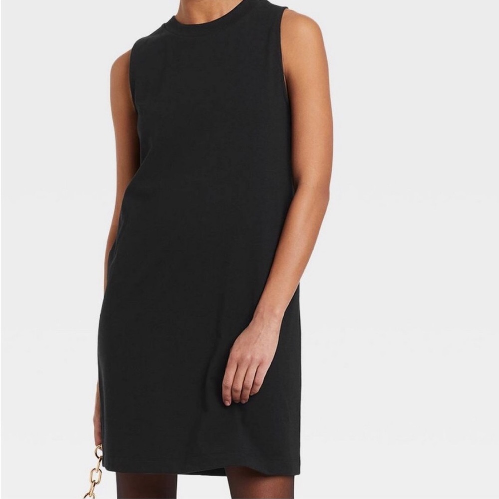A New Day Muscle Tank Dress Black